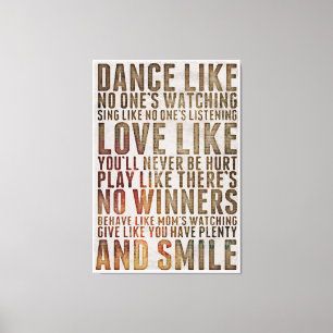 Life Quote Canvas Print