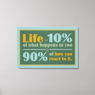 LIFE QUOTE canvas print