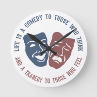 LIFE quote custom wall clock