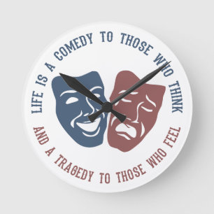 LIFE quote custom wall clock