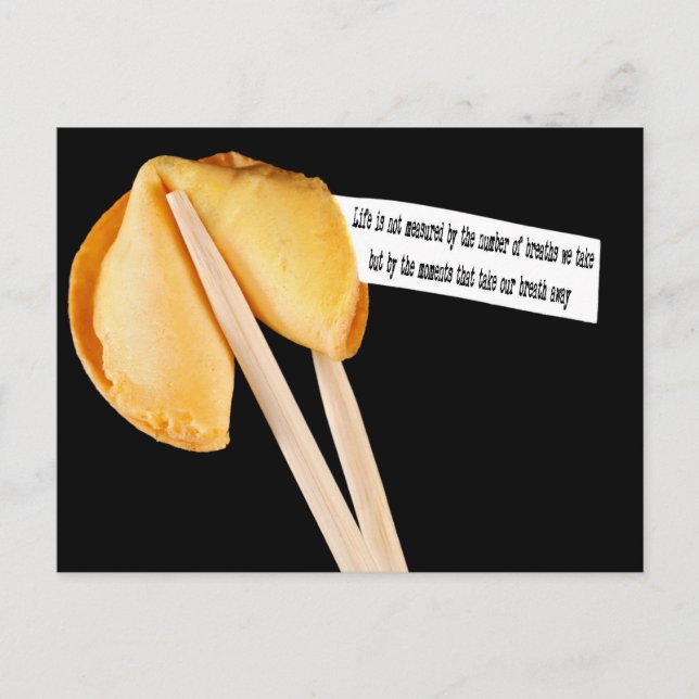 Life Quote fortune cookie Postcard (Front)