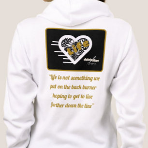 Life Quote Full Zip Hoodie by Poet Adiela Akoo