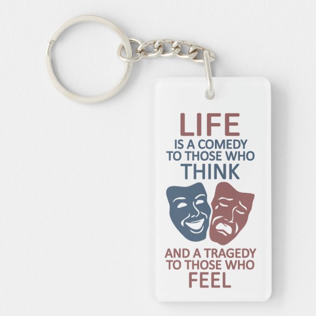 LIFE quote key chain (Front)