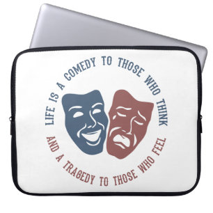 LIFE quote laptop sleeve
