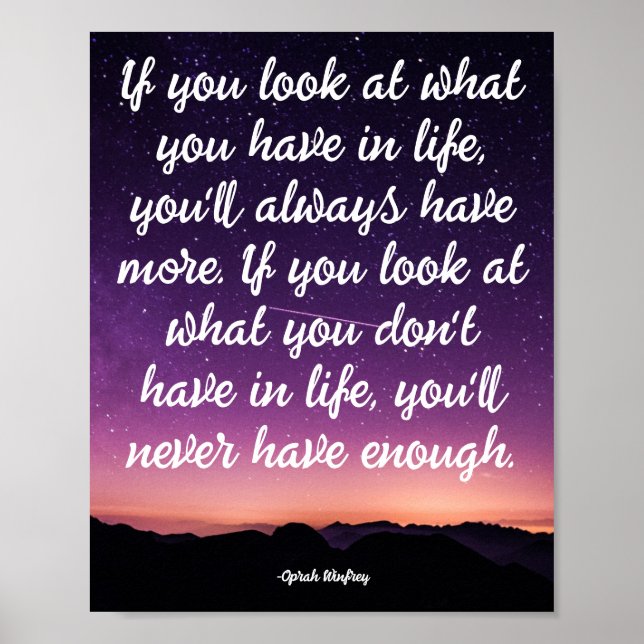 Life Quote Poster (Front)