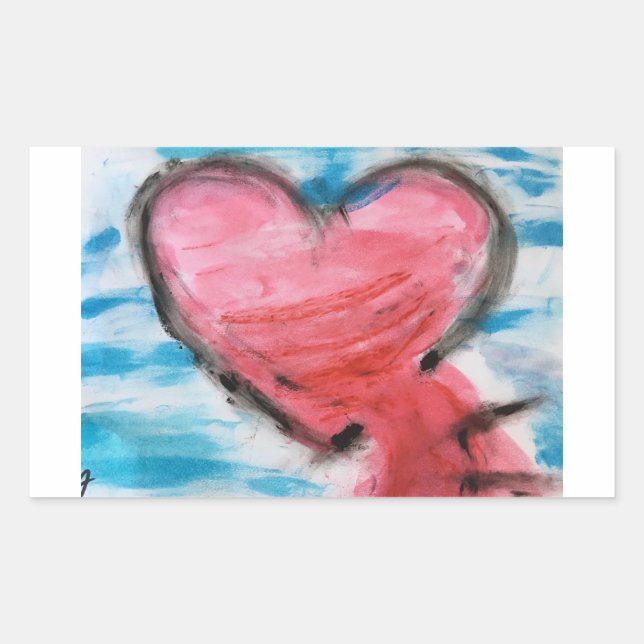 Life Rectangular Sticker (Front)