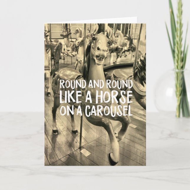 LIFE RIDE Greeting Card (Front)