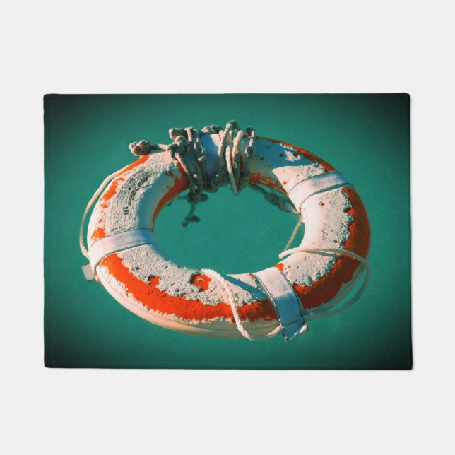 Life Ring Art Photograph Doormat (Front)