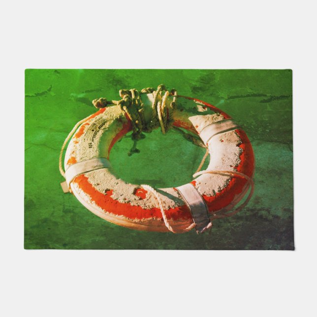 Life Ring Art Photograph  Doormat (Front)