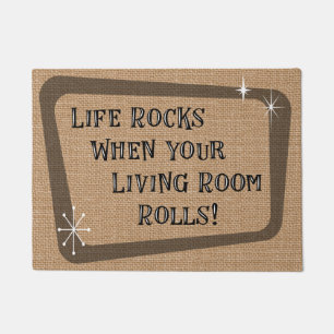 Life Rocks When Your Living Room Rolls, RV Doormat