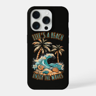 Life´s a Beach Summer Vacation Tropical Beach iPhone 15 Pro Case
