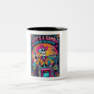 Life’s a Gamble – Psychedelic Cowboy Two-Tone Coffee Mug