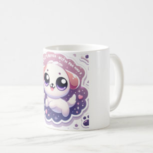 Life’s Better with Paw Kawaii Puppy Pet Lover Mug
