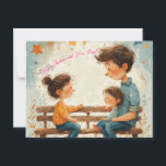 "Life’s Better with You, Dad" Postcard<br><div class="desc">Celebrate the man who taught you courage, kindness, and the power of a good laugh. This touching Father’s Day message is a warm tribute to dads who lead with love and humour. Perfect for anyone wanting to honour a dad who’s not only strong and supportive, but also always knows how...</div>