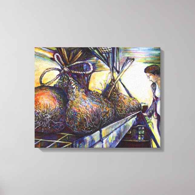 Life’s Hurling Destiny Canvas Print (Front)