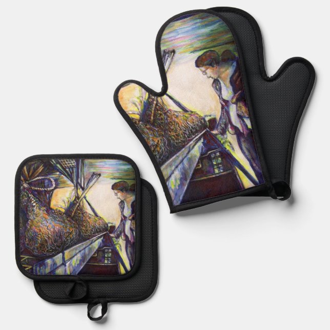 Life’s Hurling Destiny Oven Mitt & Pot Holder Set (Front/Back)