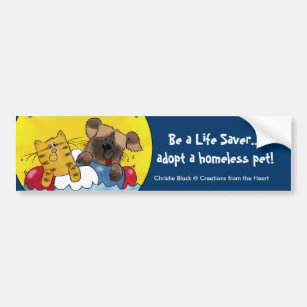 Life Saver- Adopt Homeless Pets Bumper Sticker
