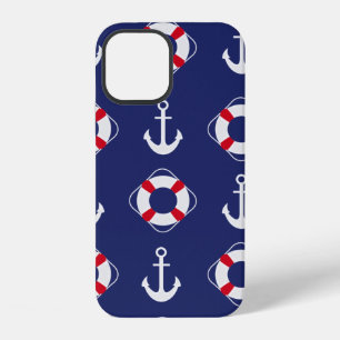 Life Savers & Anchors Nautical Pattern iPhone 12 Case