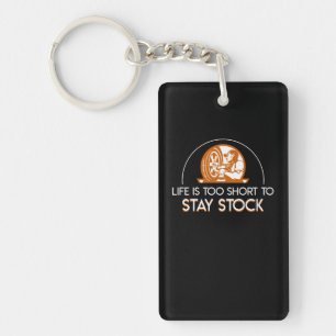 Life Short To Stay Stock Car Mechanics Key Ring