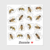 Life size Realistic Honeybees Transparent or White