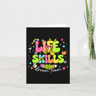 Life Skills Dream Team First Day Of School Retro G Card