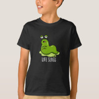 Life Slugs Funny Animal Pun Dark BG