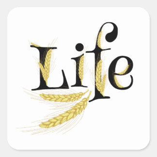 Life, Spikelets , wheat Square Sticker