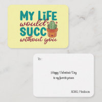 Life Succ Without You Cute Funny Valentines Day