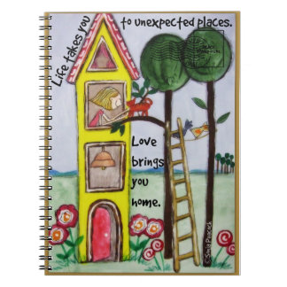 Life takes you to unexpected places spiral notebook