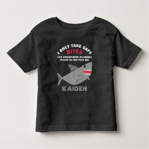 Life Threatening Food Allergy Alert Shark Shirt