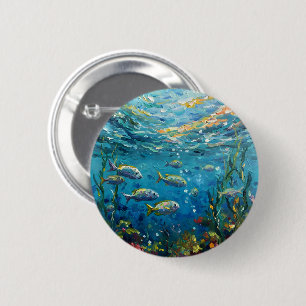 Life Under The Sea 6 Cm Round Badge