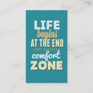 Life Vintage Typography Custom Business Card