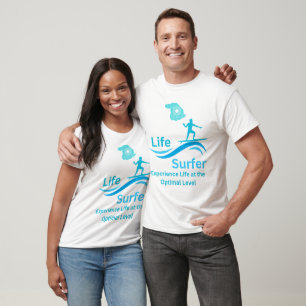 Life Wave Surfer Hand with a Patch T-Shirt