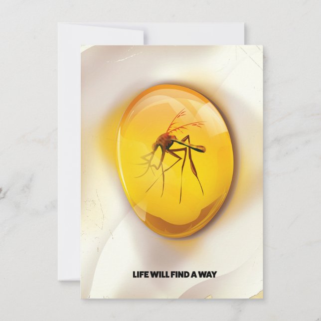 Life will find a way invitation (Back)