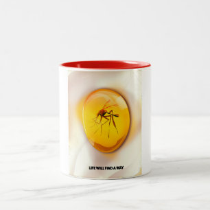 Life will find a way Two-Tone coffee mug