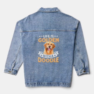 Life With A Doodle Denim Jacket