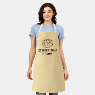 Life Without Bread is Crumby Apron