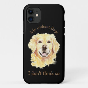 Life without Dogs Fun Quote Custom Photo Case-Mate iPhone Case
