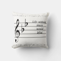 "Life Without Music Would B♭" Printable Poster