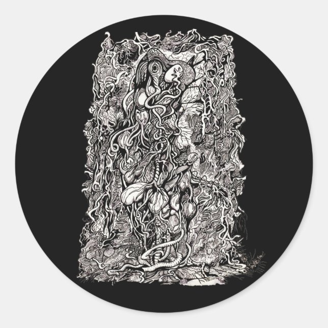Life Without Skin, by Brian Benson, sticker (Front)