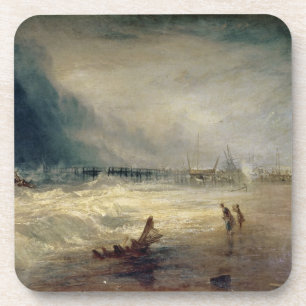 Lifeboat and Manby Apparatus going off to a strand Coaster