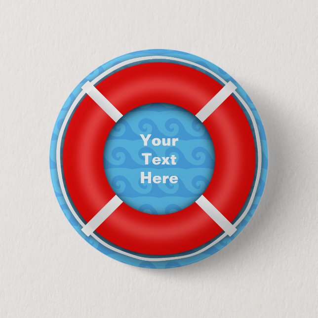 Lifebuoy 6 Cm Round Badge (Front)