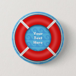 Lifebuoy 6 Cm Round Badge
