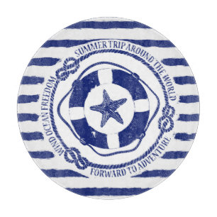 Lifebuoy And Starfish Cutting Board