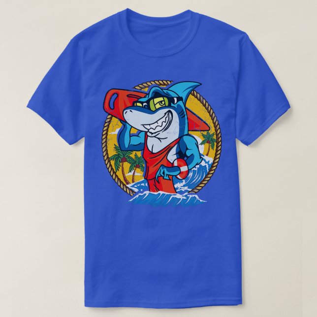 Lifeguard Beach Lake Ocean Pool Party T-Shirt (Design Front)