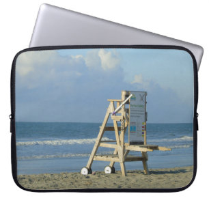 Lifeguard Chair At Folly Laptop Sleeve