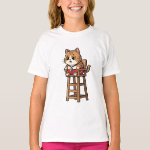 Lifeguard Ginger Tabby Cat Kids T-Shirt
