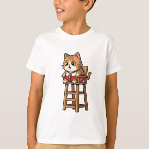 Lifeguard Ginger Tabby Cat Kids T-Shirt