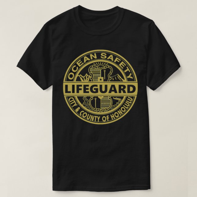 Lifeguard Honolulu Lifeguard T-Shirt (Design Front)