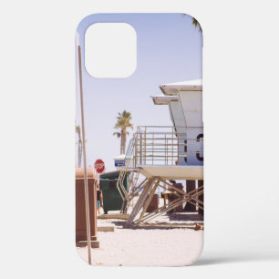 Lifeguard houses under bright skty iPhone 12 case